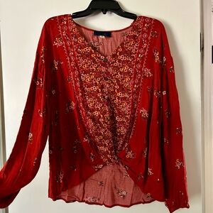 Fall Flower Blouse